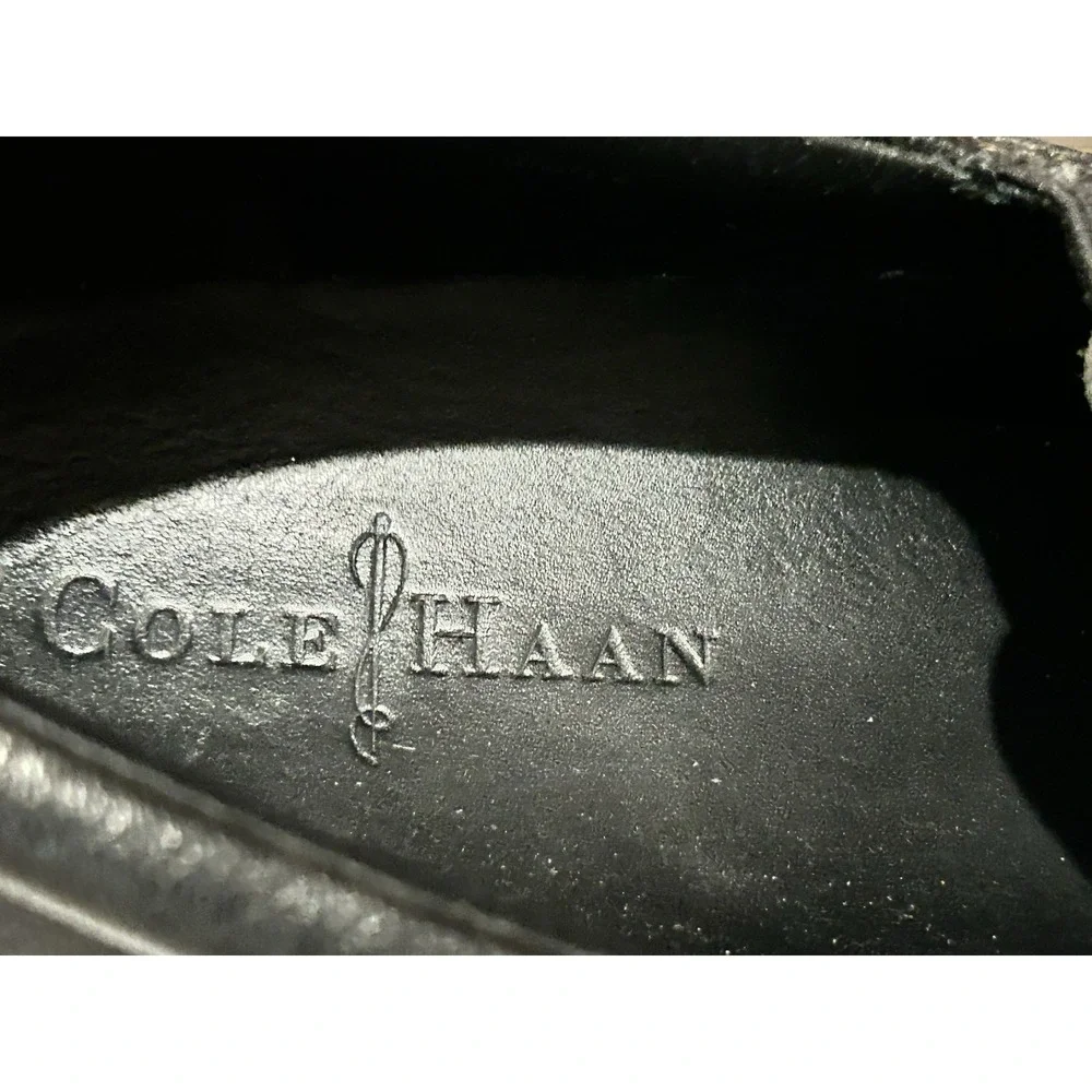 Cole Haan Tucker Venetian Black Leather Loafers CO3557 Sz 9.5‎ M Driving Slip On